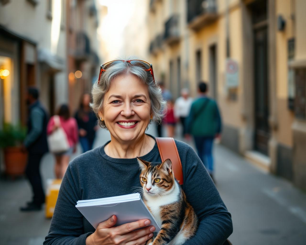 Guardiana cuidando una colonia felina